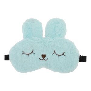 Soft Cartoon Rabbit Sleep Mask for Travel for Rest Blue